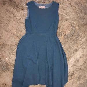 Pale blue knee length business casual dress